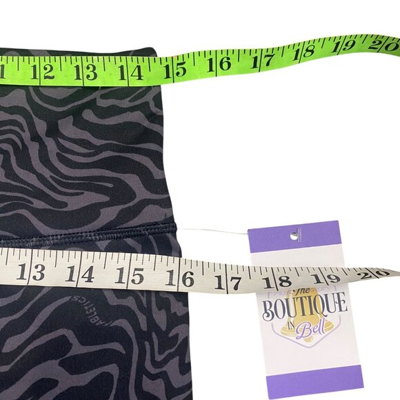 Fabletics M Define Powerhold High Waisted 7/8 Legging Pewter Marble Zebra - Picture 13 of 16